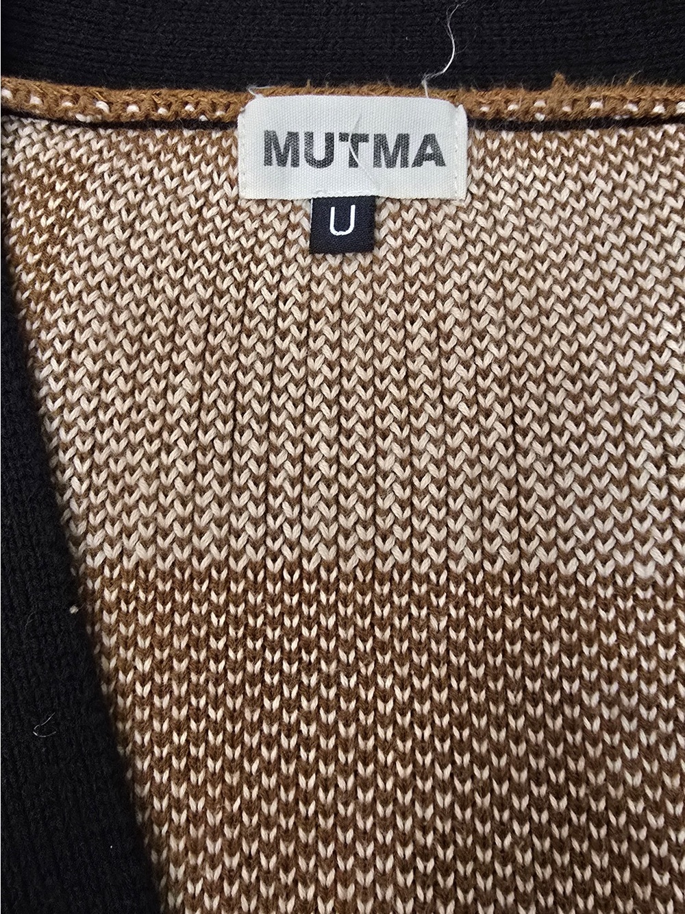 Mutma Homero cardigan black and brown check - Picture 7 of 10